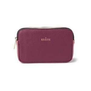 Pink and Purple Crossbody Bag with Structured Design